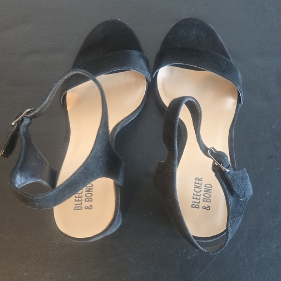 Chic Black Suede Heels - Picture 4 of 9